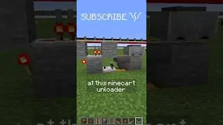 AUTOMATICALLY UNLOAD your HOPPER MINECARTS? | Redstone with PsiVolt #minecraft #redstone