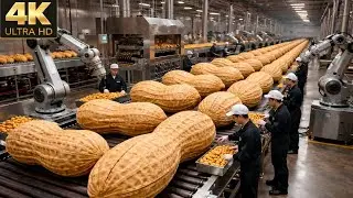 Inside a Planters Peanut Factory: From Raw Groundnuts to Roasted Salted Snacks(Full Process)