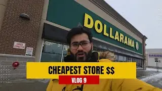 Dollarama 💵 💲- Cheapest Store of Canada 🇨🇦 /Airport  Darshan 🛫,  Vlog 9