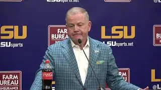 LSU Brian Kelly talks moving forward after tough FSU loss and more.