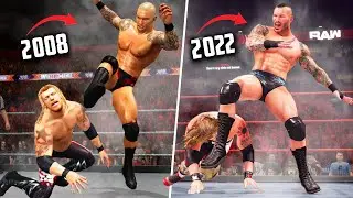 Punt Kick Evolution in WWE Games (2008 to 2022) #randyorton