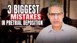 3 biggest mistakes in pretrial deposition || Indiana Personal Injury Lawyer