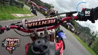 A bordo del piloto @jara721 en la categoría 150 elite 🏍🏍🏁🏁 carreras kartodromo Felipe Rojas 🏁🏁#dt175