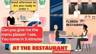 English conversation between waiter  and customer | Advance English |everyday learning English