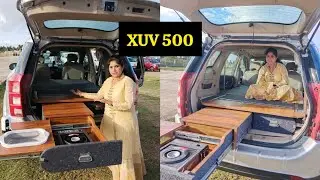 Ready for road trip/Bed nd kitchen setup/6/4 bed setup/XUV 500 modification/caravan