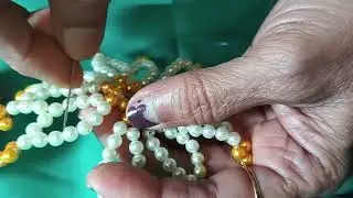 मोत्यांची बनवलेली नविन प्रकाराची फुलं 
