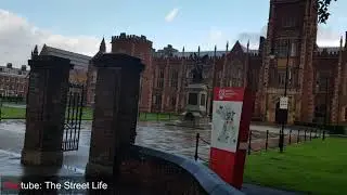 Amazing Walk along Queens University Road (QUB)-Belfast