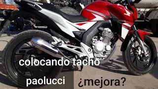 escape PAOLUCCI para el Cb twister 250cc y un merecido service.