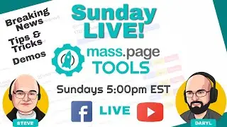 Sunday LIVE! Mass Page Tools (04-18-21) - & Leadgenmagic Updates, Demos & Fun