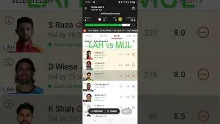 LAH vs MUL Pakistan Super league Match dream11 Team prediction #dream11 #ytshorts