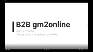Alta en el B2B de GM2 ONLINE a trav&eacute;s de MOTOTALLER