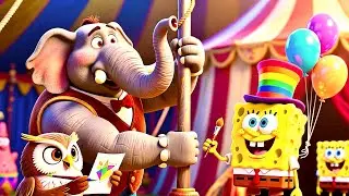 A beloved story by the jungle and SpongeBob featuring circus games and ice cubes#storytime #cartoon 