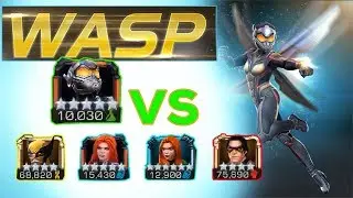 5 Star Wasp Rank 4 Duped, Abilities & Gameplay | Marvel Contest Of Champions | Wasp MCOC