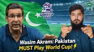 Wasim Akram Says: Pakistan Should NOT Boycott the World Cup! 🔥 | T20 World Cup 2026 | BREAKING NEWS 