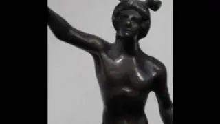 ANTIQUE ITALIAN BRONZE GREEK ROMAN GOD HERMES FIGURE