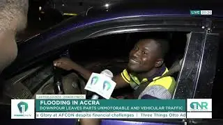 Flooding in Accra: Heavy Downpour Leaves Parts Unmotorable, Causes Vehicular Traffic
