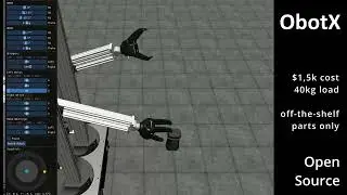 ObotX universal robot manipulator. DIY Open source robotics.