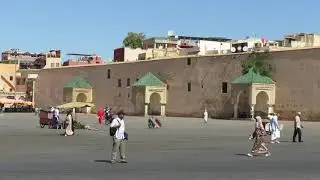 A Street Scene in Meknes, Morocco