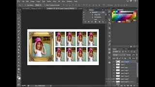 دورة الفوتوشوب الحلقة 41  عمل اكشن صور استوديو عدد 8 صور مقاس 4 ×6 مع شرح الاكشن action