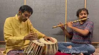 Shakthidhar Traditional Tarana in Yaman on the Flute || Venky D C - Tabla ||