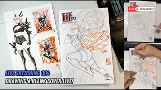 Live Sketching 004 - Drawing a Magik Blank Cover live.