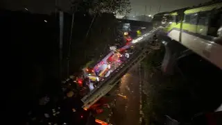 Mumbai fire brigade mono rail rescue operation 👨🏻&zwj;🚒🔥🚒