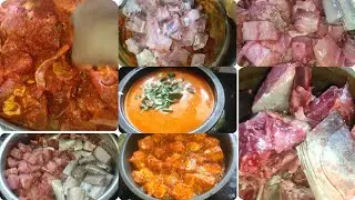 കുറെ മീനുകളും പലതരം കറികളും . Lunch   at Home.നാട്ടിലെത്തിയ ഒരു ദിവസം.