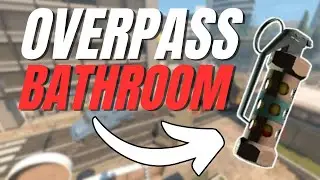 Bathroom Party Flash on Overpass | CS2 Lineup Guide