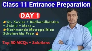 Class 11 Entrance Prep Day 1 | St. Xavier's Model Question Solution