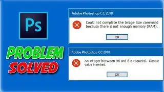 Photoshop RAM Problem solution Within a Minute