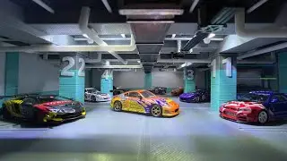 3D Printed Underground Car Park Diorama for Hot Wheels and 1/64 Cars