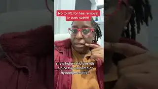 IPL небезопасно использовать для удаления волос людям с темной кожей. #уходзачернойкожей