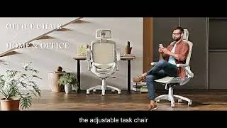 Experience Ultimate Comfort: Gabryllys Ergonomic High Back Mesh Office Chair - White Task Chair with