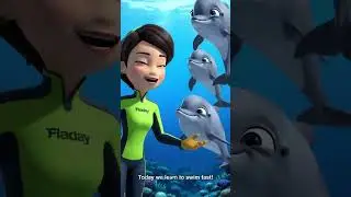#cute dolphin#cartoon #tinkatoons #kids