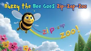 Buzzy the Bee Goes Zip-Zap-Zoo! 🐝 | Fun Nursery Rhyme for Kids | Sing Along & Dance!