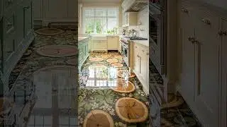 Kitchen - dry tree complete with leaves and flowers slice resin  Flooring NEIGHBORS JEALOUS #Shorts