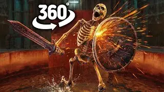 Skeleton Shield Chase You in the Sewers | 360&deg; VR