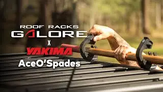 Yakima AceO Spades Utility Holder | Shovel, Axe & Paddle Roof Rack Mount