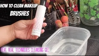 How to clean makeup brushes : Feat Real Techniques Cleansing Gel