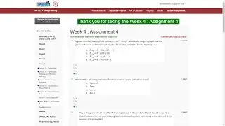 Assignment 4 | Deep Learning - IIT KGP | NPTEL -2K23 | Artificial Intelligence | Machine Learning