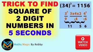 Find square of two digit number in 5 seconds