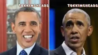 Before vs. After Obama sings spooky scary skeleton