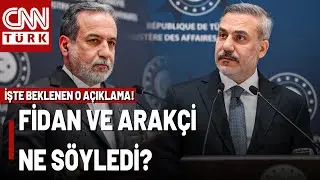 SON DAKİKA🚨İstanbul'da Türkiye-İran Zirvesi! Hakan Fidan ve Mevkidaşı Arakçi'den Ortak Açıklama