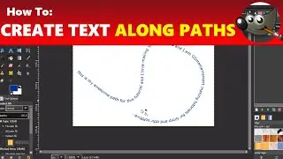 How to Create Text Along a Path in GIMP | Using GIMP Tutorial