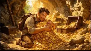 Hidden Treasure Under a Giant Rock! Gold Found After Sifting Sand | Audio Story #AudioStory #camping