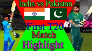 Pakistan vs India T20 match highlight Hindi commentary : royal cricket game 24 match highlight: