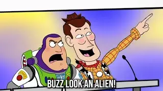 BUZZ LOOK AN ALIEN!