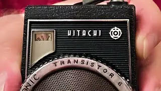 Распаковка винтажного транзисторного радиоприемника Hitachi &mdash; как его настроить?