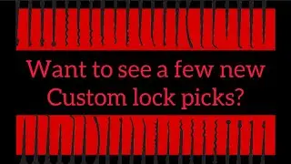 3 new CUSTOM LOCK PICKS. 🔒🔒🔒