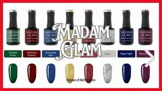 Madam Glam House Of Reflections * Christmas Colors * Holographic Gel Polish